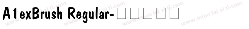 A1exBrush Regular字体转换